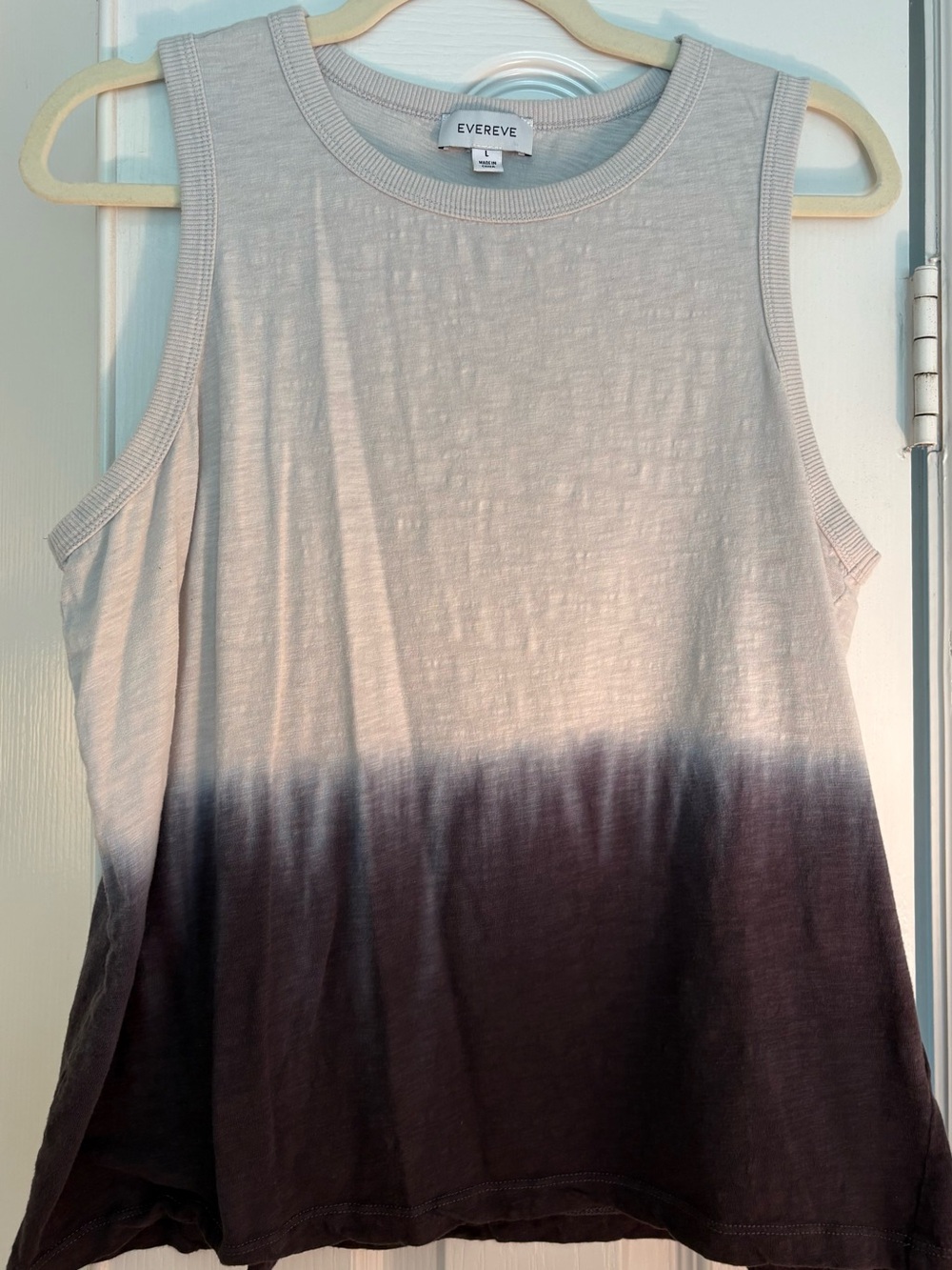 Evereve Reese Dip Dye Ombré Tank Sz Lrg